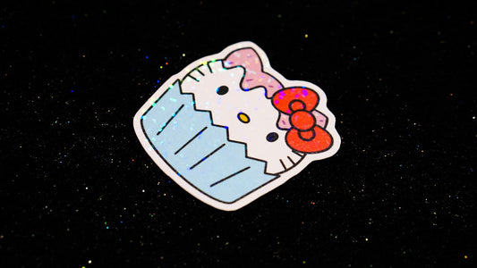Hey Kitty Cupcake - Sticker